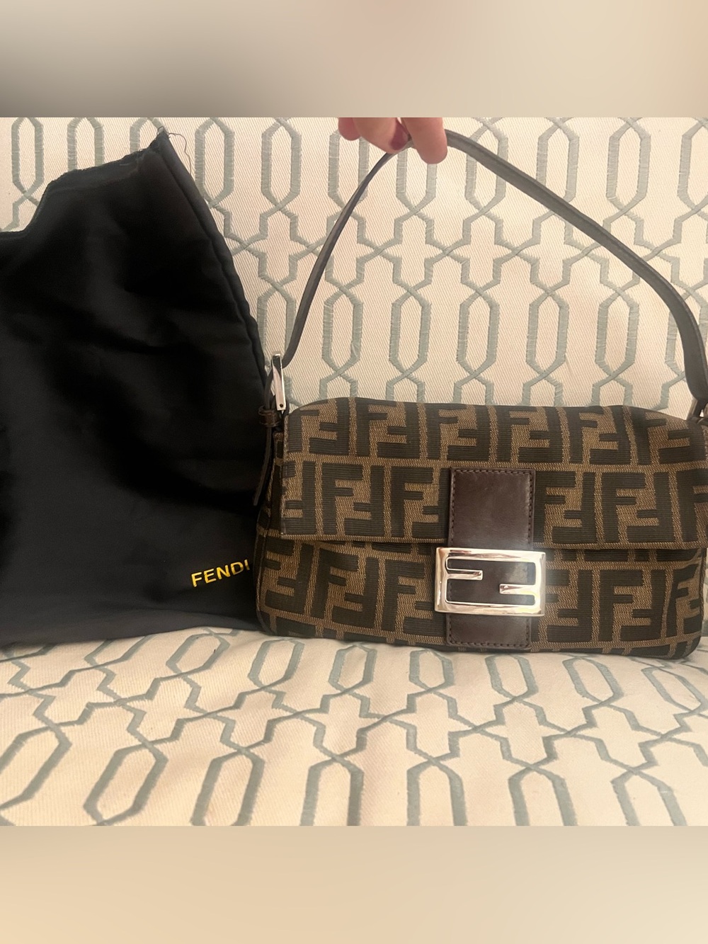 Vintage Fendi Zucca Baguette